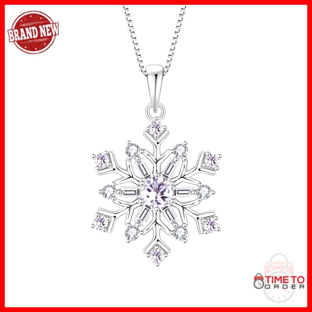 925 Sterling Silver Pendant Necklace with 7 Created Alexandrite Stones